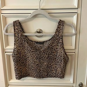 Cheetah crop top